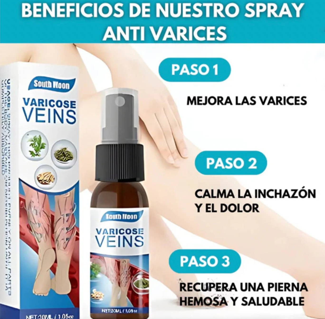 (SUPER 2X1) Spray Anti-Varices 100% Natural