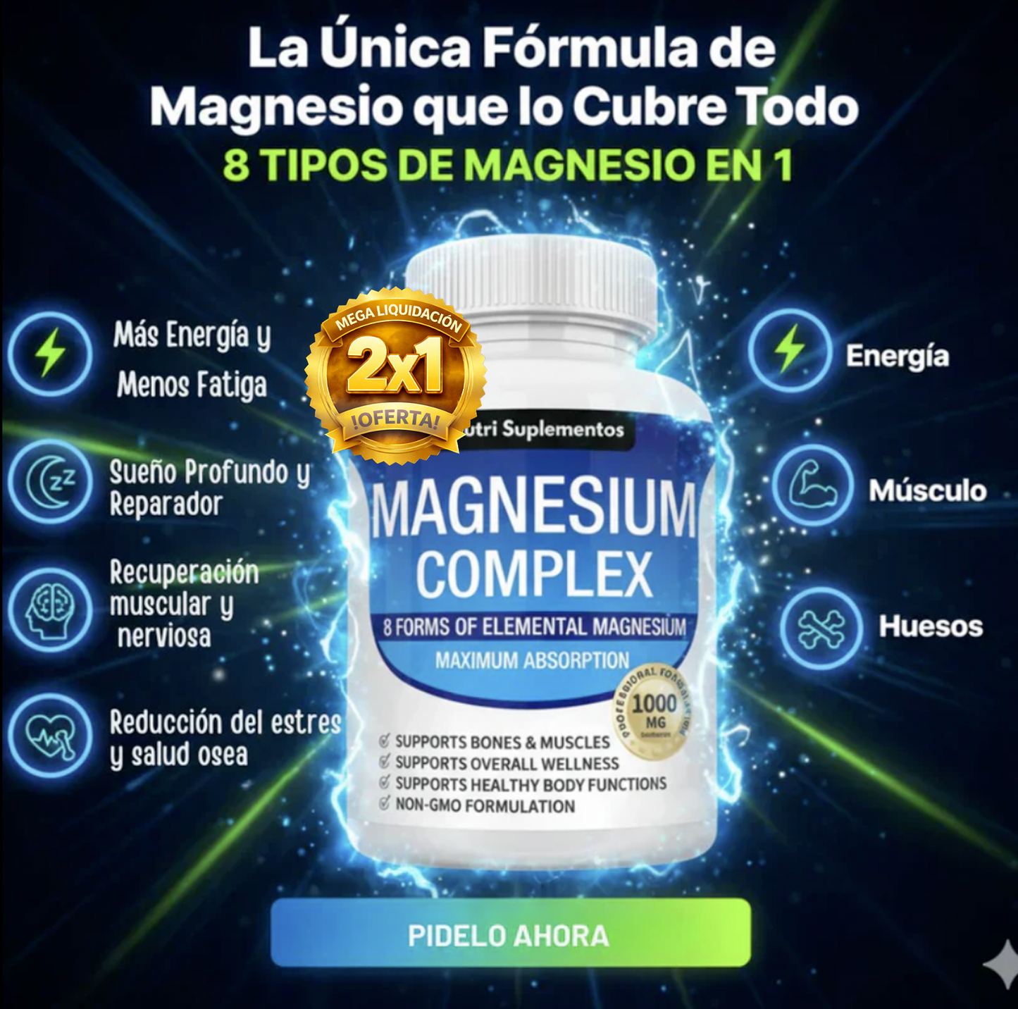 (🔥 SUPER PROMO 2x1) Magnesio Complex
