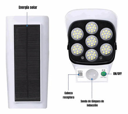 foco solar tipo camara